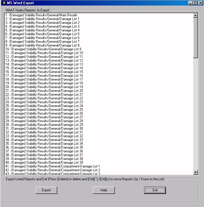 ms office export recently used file list